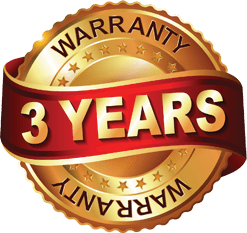 3 Years Warranty